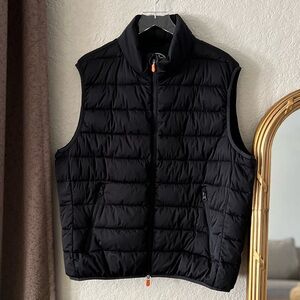 Save The Duck Men’s Black Puffer Vest Size XL